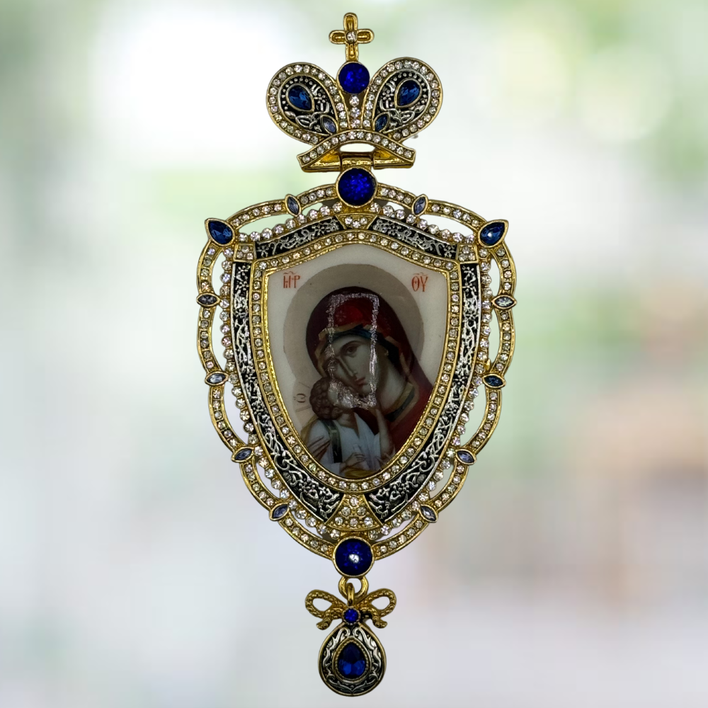 Orthodox Pectoral Cross with Panagia for Bishop Orthodox Pectoral Cross with Panagia for Bishop